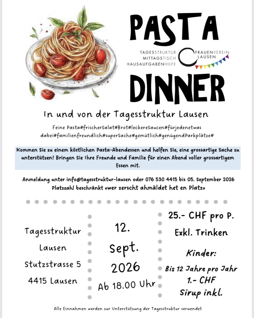 Inserat Pastadinner